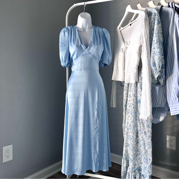American Vintage Dresses & Skirts - Alexia Admor Cinderella Blue Midi Dress